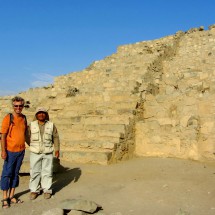 Huge pyramid with Alfred and our guide